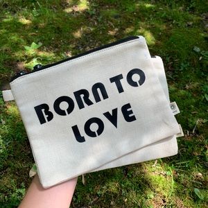 Born to love hemp pouch